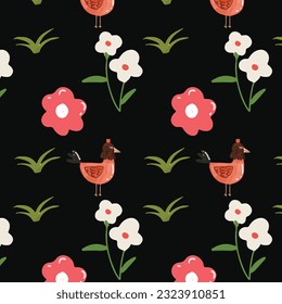 beautiful floral pattern background. fabric