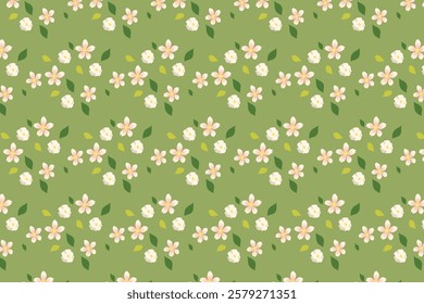 A beautiful floral pattern background featuring elegant and seamless flower designs. Perfect for textiles, packaging, invitations, wallpapers, branding, and digital projects. adds a delicate and artis