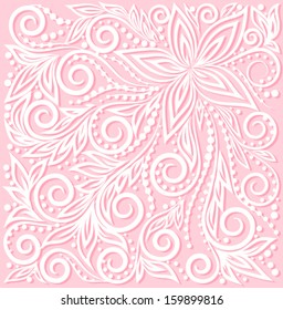 beautiful floral pattern, a design element in the old style.