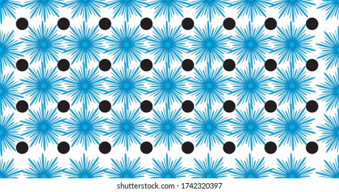 Beautiful floral pattern design for fabric and flooring applications