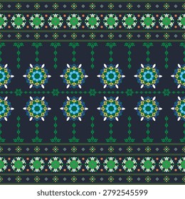 Beautiful floral pattern design featuring vibrant colors and intricate details