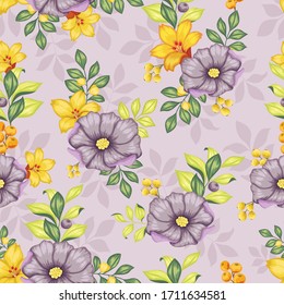 Beautiful floral pattern design vector