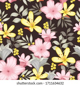 Beautiful floral pattern design vector