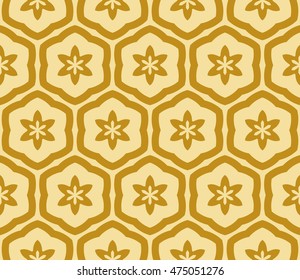 Beautiful floral pattern of geometric elements. Vector. gold color. For the design of printed products, holiday material, fashion design