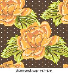 beautiful floral pattern in luxury style