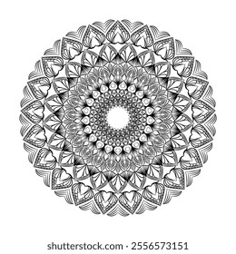 Beautiful floral pattern mandala art isolated on a white background, decoration element for meditation poster, yoga, banner, henna, invitation, cover page, design element mandala art, vector art