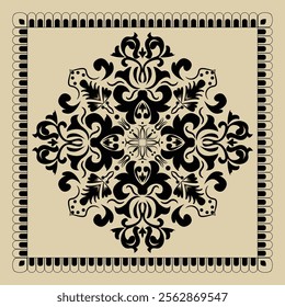 Beautiful floral pattern mandala art isolated on a white background, decoration element for meditation poster, yoga, banner, henna, invitation, cover page, design element mandala art, vector art