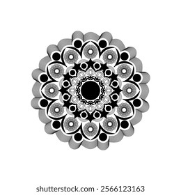 Beautiful floral pattern mandala art isolated on a white background, decoration element for meditation poster, yoga, banner, henna, invitation, cover page, design element mandala art, vector art