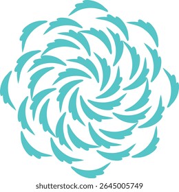 
 Beautiful floral pattern mandala art isolated on a white background, 