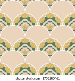 beautiful floral pattern modern art deco art nouveau