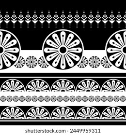 Beautiful floral pattern on white background. floral pattern design for background, wallpaper, clothing, textile, wrapping, fashion, table cloth