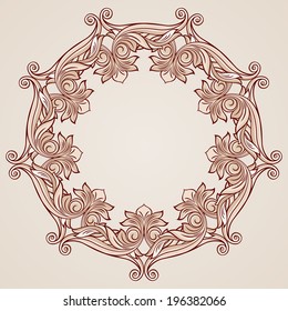 Beautiful floral pattern in pastel rose pink shades