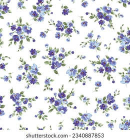 Hermoso patrón floral perfecto para el diseño textil,