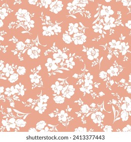 Hermoso patrón floral perfecto para el diseño textil,