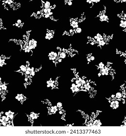 Schönes Blumenmuster, das perfekt für das Textildesign ist,