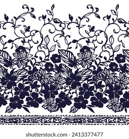 Hermoso patrón floral perfecto para el diseño textil,