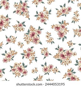 Schöne Blumenmuster perfekt für Textildesign,