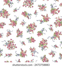 Beautiful floral pattern perfect for textile design,