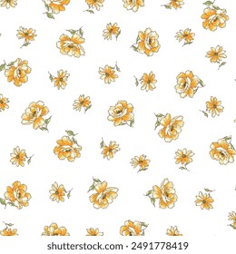 Beautiful floral pattern perfect for textile design,