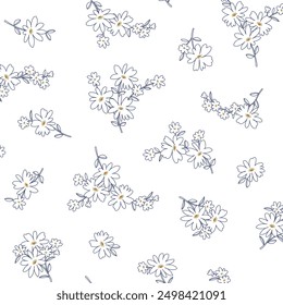 Beautiful floral pattern perfect for textile design,