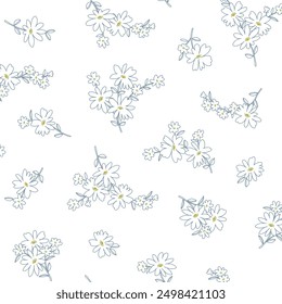 Hermoso patrón floral perfecto para el diseño textil,