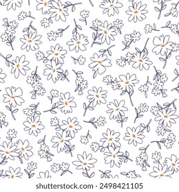 Beautiful floral pattern perfect for textile design,