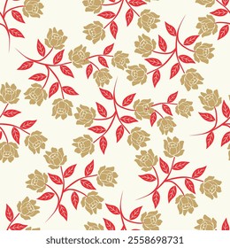 Beautiful floral pattern perfect for textile design,