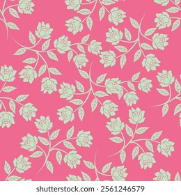 Beautiful floral pattern perfect for textile design,