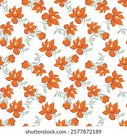 Beautiful floral pattern perfect for textile design