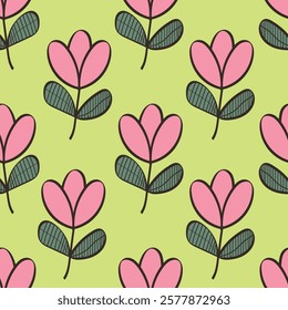 Beautiful floral pattern perfect for textile design