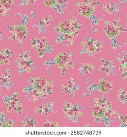 Beautiful floral pattern perfect for textile design,