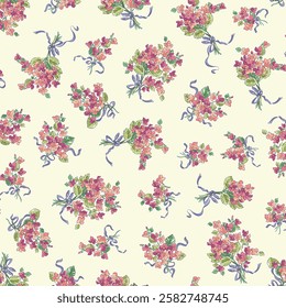 Beautiful floral pattern perfect for textile design,