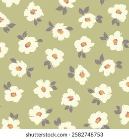 Beautiful floral pattern perfect for textile design,