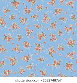 Beautiful floral pattern perfect for textile design,