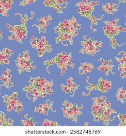 Beautiful floral pattern perfect for textile design,