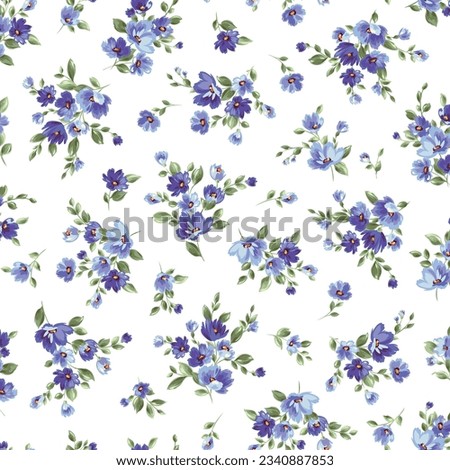 Beautiful floral pattern perfect for textile design,