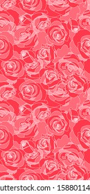 Beautiful floral pattern. Pink roses background