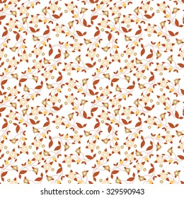 Beautiful floral pattern. Seamless pattern. Flowers. Delicate small flowers. Flowers for greeting cards, flyers, flower shop. Seamless vintage flower pattern vector. Country pattern, ornament.