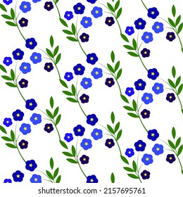 Beautiful floral pattern in small abstract colors. Child print. Floral seamless background. Elegant template for fashion prints. Vector illustration