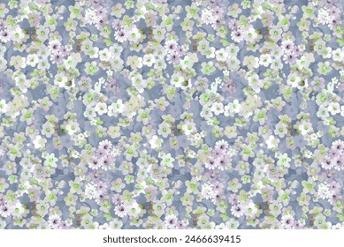 Beautiful floral pattern in small abstract flowers. Small flowers.   background. Ditsy print. Floral seamless background. The elegant the template for fashion prints.