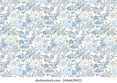 Beautiful floral pattern in small abstract flowers. Small flowers.   background. Ditsy print. Floral seamless background. The elegant the template for fashion prints.