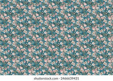 Beautiful floral pattern in small abstract flowers. Small flowers.   background. Ditsy print. Floral seamless background. The elegant the template for fashion prints.