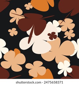 Beautiful floral pattern in small abstract flowers. Small colorful flowers. Multicolor background. Ditsy print. Floral seamless background. Vintage template for fashion prints. Stock pattern.