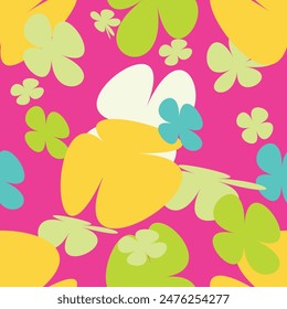 Beautiful floral pattern in small abstract flowers. Small colorful flowers. Multicolor background. Ditsy print. Floral seamless background. Vintage template for fashion prints. Stock pattern.
