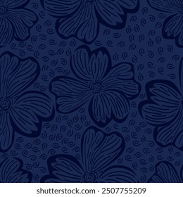 Schönes Blumenmuster in kleinen abstrakten Blumen. Kleine bunte Blumen. Korallenrosa Hintergrund. Ditsy-Print. floraler, nahtloser Hintergrund. Elegante Vorlage für Modedrucke. Stockmuster