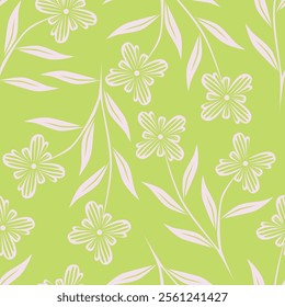 Beautiful floral pattern in small abstract flowers. Small red, coral and yellow flowers. White background. Ditsy print. Floral seamless background. Liberty template for fashion prints. Stock pattern.