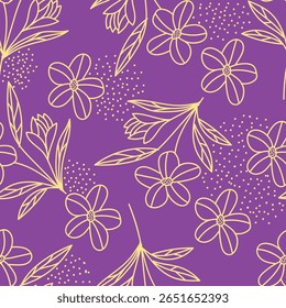 Beautiful floral pattern in small abstract flowers. Small colorful flowers. Coral pink background. Ditsy print. Floral seamless background. Elegant template for fashion prints. Stock pattern
