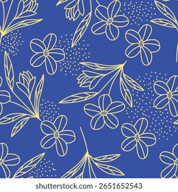 Beautiful floral pattern in small abstract flowers. Small colorful flowers. Coral pink background. Ditsy print. Floral seamless background. Elegant template for fashion prints. Stock pattern
