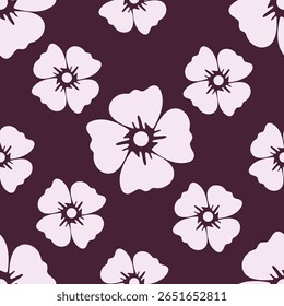 Beautiful floral pattern in small abstract flowers. Small colorful flowers. Coral pink background. Ditsy print. Floral seamless background. Elegant template for fashion prints. Stock pattern
