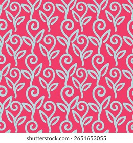 Beautiful floral pattern in small abstract flowers. Small colorful flowers. Coral pink background. Ditsy print. Floral seamless background. Elegant template for fashion prints. Stock pattern
